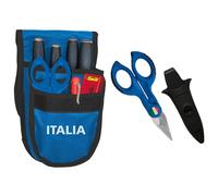Intercable Ce0516 Marsupio Italia Blu & Forbice Spella E Tranciacavi Da