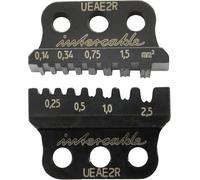 Intercable MPU UEAE2R 0,14 - 2,5 mm², 2 x 0,25 - 2 x 1,5 mm², pressa rotonda per manicotti, ganasce a pressione, pinza crimpatrice, ganasce di serraggio