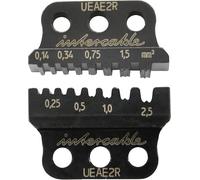 Intercable MPU UEAE2R 0,14 - 2,5 mm², 2 x 0,25 - 2 x 1,5 mm², pressa rotonda per manicotti, ganasce a pressione, pinza crimpatrice, ganasce di serraggio