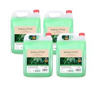 Intercabo Shampoo all’Eucalipto - Confezione da 4 x 5 litri - Formula rinfrescante per capelli normali e grassi - Per dispenser in hotel, palestre, spa, campeggi e strutture ricettive