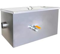 Interceptor della Trappola del Grasso dell'Acciaio Inossidabile, Filtro del Grasso di Scarico Commerciale 2 Ingressi, Separatore Dell'olio E dell'Acqua per Le Cucine del Ristorante, B-50 * 30 * 30