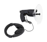 Intercettatore per uccelli, microfono direzionale parabolico, 200 m, con cuffie, ingrandimento 8x, binocolo per l'osservazione degli animali all'aperto, per ascoltare e registrare