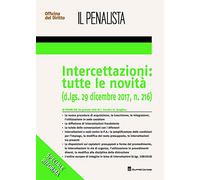 Intercettazioni: tutte le novità (d. Lgs. 29 dicembre 2017, n. 216)