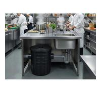 Intercettore commerciale della trappola del grasso, separatore olio-acqua sotto il lavandino per la gestione delle acque reflue della cucina del ristorante