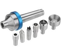 Interchngeble Lavorazione del Legno Live Center Mt2 Morse Tper 2 Shnk con 6pcs Interchngeble Center Live Points Legno Lthe Tool