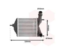 Intercooler 17004280 VAN WEZEL per FIAT LANCIA