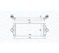 MAGNETI MARELLI Intercooler 351319204600