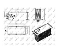 NRF Intercooler 30292 – Raffreddatore dell'aria di sovralimentazione 202 mm x 120 mm