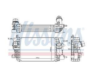 Intercooler Ad Aria Alluminio Adatto Per Opel Meriva B Monovolume