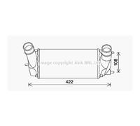 Intercooler Ad Aria Alluminio Compatibile Per Ford Fiesta VI B-Max JK