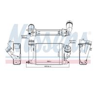 Intercooler Ad Aria Alluminio Compatibile Per Nissan X-Trail T32 T32R