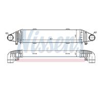 Intercooler Ad Aria Alluminio Per Mercedes-Benz T-Modello
