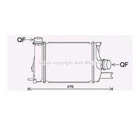 Intercooler Ad Aria Alluminio Per Renault Captur J5 Clio IV BH KH