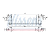 Nissens Intercooler 96484 Alluminio per Fiat, Suzuki - Compatibile Fiat Sedici 2.0 JTD dal '06 - Nuovo