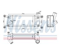 Intercooler Ad Aria Alluminio Per Toyota Auris _E18_ Station Wagon E15_