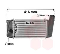 Intercooler Ad Aria Alluminio Per Toyota Auris _E18_ Station Wagon E15_