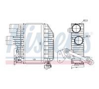 Intercooler Ad Aria Alluminio Per Toyota Avensis Station Wagon Corolla
