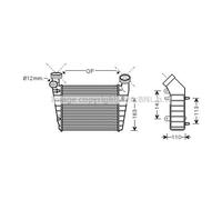 Intercooler Ad Aria Alluminio Per VW Passat Variant 3B5 3B6 3B2 3B3