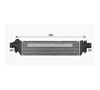 Intercooler Ad Aria In Alluminio Adatto Per Opel Mokka/Mokka X