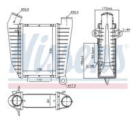 Intercooler Ad Aria In Alluminio Adatto Per Opel Omega B Caravan