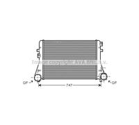 Intercooler Ad Aria In Alluminio Adatto Per VW Passat Variant Tiguan