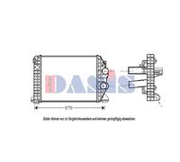 Intercooler AKS DASIS Raffreddatore Turbo Aria Aspirata