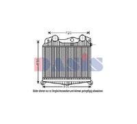 Intercooler AKS DASIS Raffreddatore Turbo Aria Aspirata