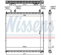 Intercooler Alette di raffreddamento saldate 606764 NISSENS