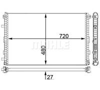 Raffreddatore a bassa temperatura, raffreddatore dell'aria di sovralimentazione MAHLE CIR 24 000P