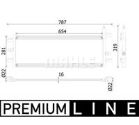 MAHLE CIR 35 000P Radiatore bassa temperatura, Intercooler