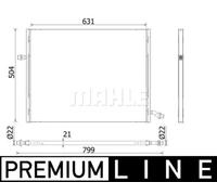 0995003500 - radiatore supplementare mercedes classe e - glc - s 13-> originale
