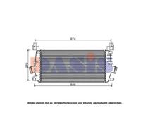 Intercooler Alette Saldato Adatto Per Opel Astra J W13 565x284x30