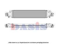 Intercooler Alette Saldato Compatibile Per Opel Corsa D S07 572x132x53