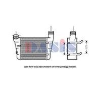 Intercooler Alette Saldato per Audi A4 Avant 8E5 B6 8ED B7 8E2 8EC