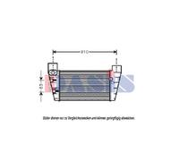 Intercooler Alette Saldato per Audi A4 Cabriolet 8H7 B6 8HE B7 8E2