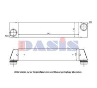 Intercooler Alette Saldato per BMW 7er E65 E66 E67 5er Touring E61