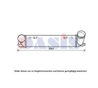 Intercooler Alette Saldato per BMW X1 E84 3er Touring E91 E92 E90