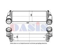 Intercooler Alette Saldato per BMW X5 F15 F85 E70 X6 E71 E72 F16 F86