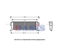 Intercooler Alette Saldato per Mercedes-Benz W168 Vaneo 414