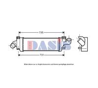 Intercooler Alette Saldato Per Volvo V50 C30 C70 II Cabriolet
