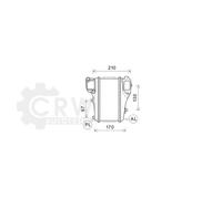 Intercooler Alluminio Adatto A per Honda Civic Ix Tourer FK Fb Fg