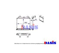 Intercooler Alluminio Alette Saldato 665x890x65 per Mercedes Classe E