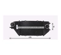 Intercooler Alluminio Alette Saldato per Honda Cr-V II Rd _ Fr-V Be