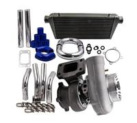 Intercooler auto Per GT3582 GT35 T3 Kit flangia turbo e tubi da 64 mm e intercooler da 76 mm Kit intercooler
