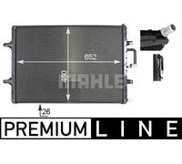 Intercooler CIR 2 000P MAHLE per AUDI A6 C7 Avant A7 Sportback