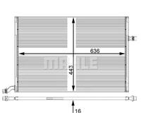 Raffreddatore a bassa temperatura, raffreddatore dell'aria di sovralimentazione MAHLE CIR 25 000P