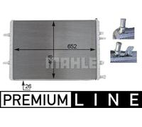 Intercooler CIR 3 000P MAHLE per AUDI A8 D4