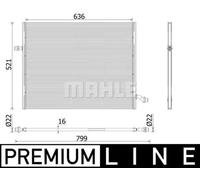 Intercooler CIR 36 000P MAHLE per MERCEDES-BENZ CLASSE S CLASSE S Coupé