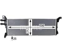 MAHLE CIR 9 000P Radiatore bassa temperatura, Intercooler per VW