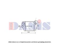 Intercooler Corpo di Raffreddamento Saldato Adatto A per Mazda 5 CR19 200x220x62